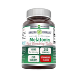Amazing Formulas, Melatonin Quick Dissolve, Strawberry Flavor, 10 Mg, 250Tablets