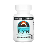Source Naturals, Biotin, 5000mcg, 120 Tablets